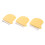 3Pcs Kitchen Stainless Steel Peeling Tool Ergonomic Yellow Handle 10