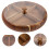 Rustic Wooden Snack Tray with Compartments and Transparent Lid 5