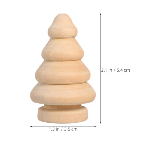 30Pcs Wood Doll Yarn Winders Khaki Compact Thread Holders for Crafting 1