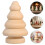 30Pcs Wood Doll Yarn Winders Khaki Compact Thread Holders for Crafting 7