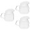 3Pièces Verres À Lait Transparent Robuste Pour Usage 5