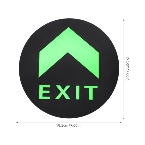 4Pcs Removable Glow in Dark Floor Arrow Stickers for Emergency Exit 1