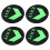 4Pcs Removable Glow in Dark Floor Arrow Stickers for Emergency Exit 6