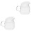 2Pcs Multi-Function Glass Milk Pitcher for Coffee Bar and Home 2