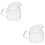 2Pcs Multi-Function Glass Milk Pitcher for Coffee Bar and Home 5
