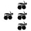 4St Zwarte Motorfiets Headset Met Microfoon, Winddicht En Comfortabel 5