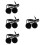 4St Zwarte Motorfiets Headset Met Microfoon, Winddicht En Comfortabel 6