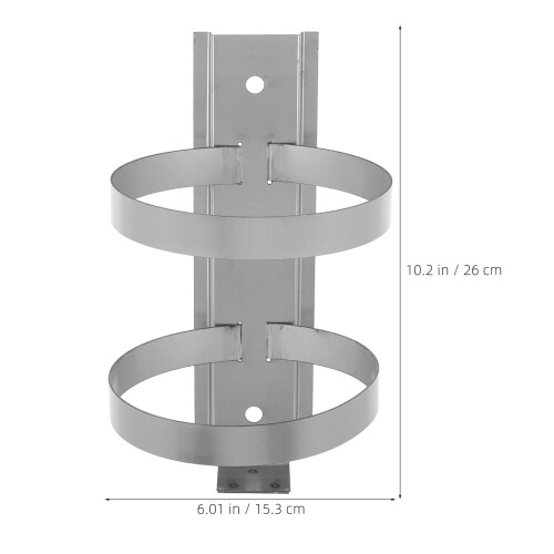 Durable Stainless Steel Fire Extinguisher Holder Wall Mount Silver 1