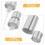 10Pcs Replacement Silver Spray Bottle Nozzle for Perfume Bottles 4