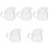 5Pcs Glass Creamer Pitchers Multi-Function Cups for Coffee and Milk 2