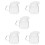 5Pcs Glass Creamer Pitchers Multi-Function Cups for Coffee and Milk 7