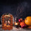 Ξύλινη κορνίζα φωτογραφιών για το Halloween με κολοκύθα 4