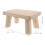 Compact Wooden Stool Non Slip Footstool for Bedroom Office 2