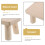 Compact Wooden Stool Non Slip Footstool for Bedroom Office 5