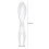 12Pièces Dessert Métal Portable Confortable Argent 2