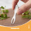 12Pièces Dessert Métal Portable Confortable Argent 4