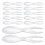 12Pièces Dessert Métal Portable Confortable Argent 10