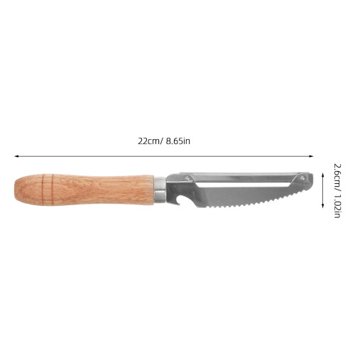 2Stk Multifunktionaler Gemüseschäler Mit Holzgriff Für 1