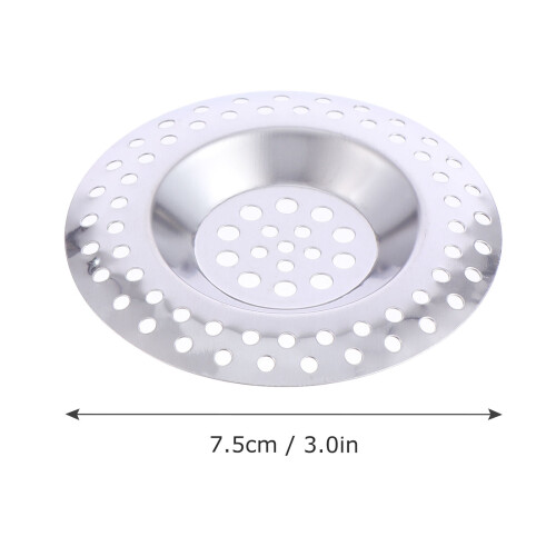 Avløpsfilter i rustfritt stål, 10-pakning, 7,5 x 7,5 cm 1