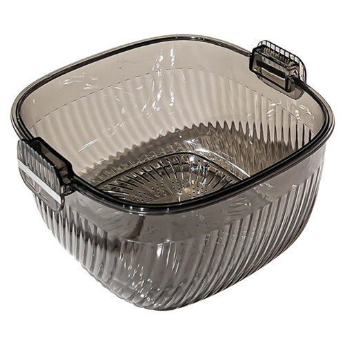 Panier d'égouttage double couche – Plastique, Grande capacité,