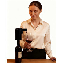 Slimme digitale wijndispenser 1–600ml Zwart