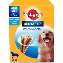 Välipala - PEDIGREE - Dentastix - Suuhygienia - Suuri koira - 270 g - 105 kappaletta