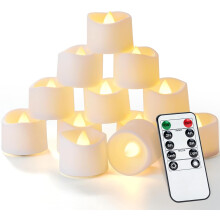 12 db-os távirányítású LED-es teamécses időzítővel