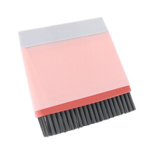 Grattoir à miroirs et poêles en plastique rose avec brosse sans angle mort