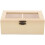 Porte-sachets de thé en bois beige à 2 compartiments 1