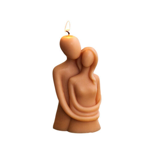 Hugging Lovers Duftlys, Brun, 100g 1