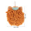 OUNONA Orange Chenille Handdukar 23x20cm 2