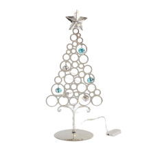 Metal Christmas Tree Stand 11 Inch Wrought Iron Desktop