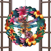 Cata-vento de metal para decoração de jardim e pátio.