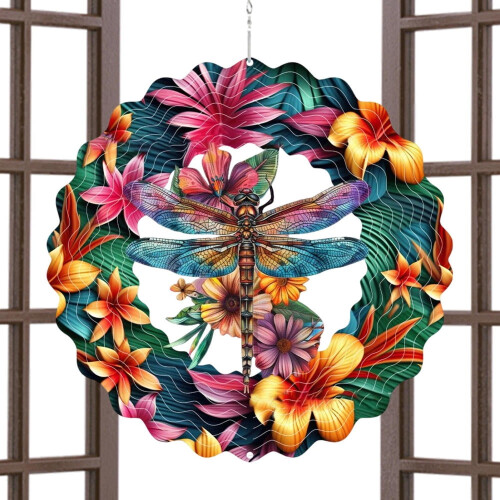 Cata-vento de metal para decoração de jardim e pátio.