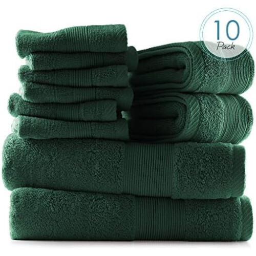 Conjunto de 6 Toalhas de Banho de Algodão – 700 g/m², Algodão Penteado 1