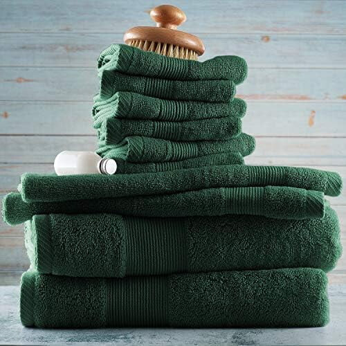 Conjunto de 6 Toalhas de Banho de Algodão – 700 g/m², Algodão Penteado 2