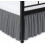 Sengeskørt med flæser, queen size, 60x80 cm, 45 cm 2