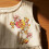 Flower Embroidered Applique Water Soluble Sewing on-Black 7