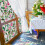 Removable Flower Glass Sticker Decorative Static Cling-XCBL157 5