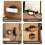 ABS Suction Cup Power Strips Holder Wood Color Easy-B 2