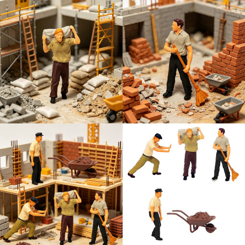 Miniature Resin Display Model 1:87 Construction Team-Sokoban 2