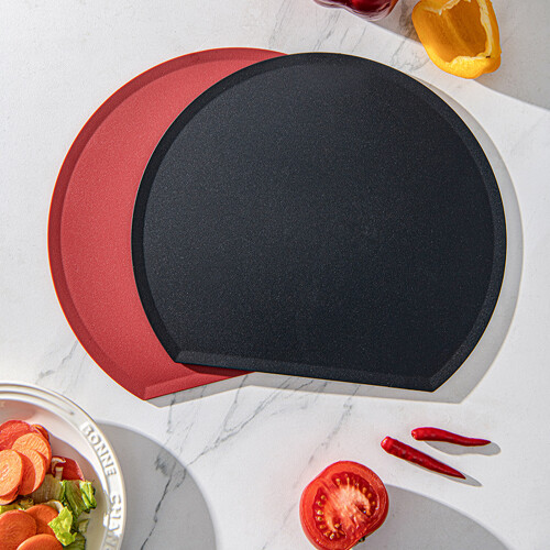 Double face Chopping Board With curvilinear Feature-grey 2