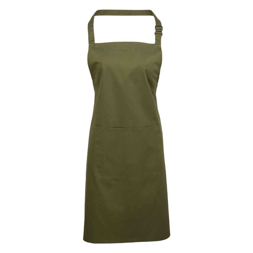 Premier (One Size, Olive) Unisex Adult Colours Pocket Full Apron