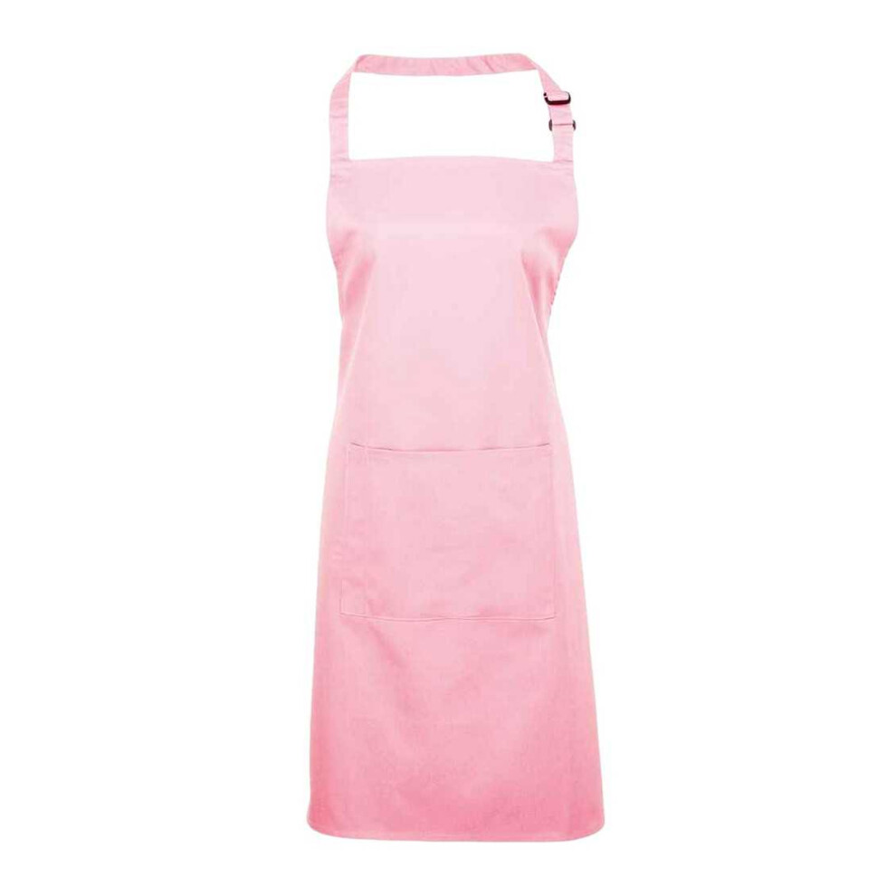 Premier (One Size, Pink) Unisex Adult Colours Pocket Full Apron