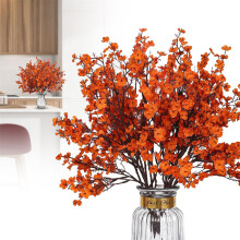 Ramo de flores artificiales de ciruelo azul de 48 cm