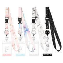 Lanière rétractable avec porte-badge étanche
