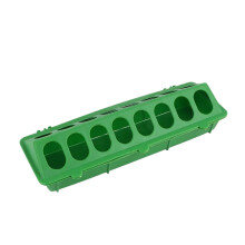 Mangeoire pour poussins et cailles (4 pièces) 30,5 x 11,5 x 7,5 cm rouge et vert