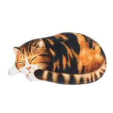 Badmat in de vorm van een kat – zacht, absorberend en antislip