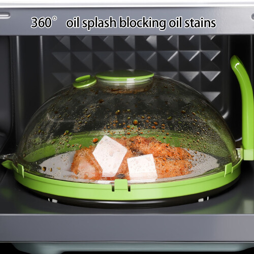 Couverture de repas allant au micro-ondes avec poignée-Vert 2