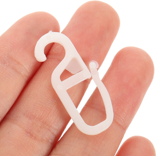 20 ganci in plastica per binari per tende 1